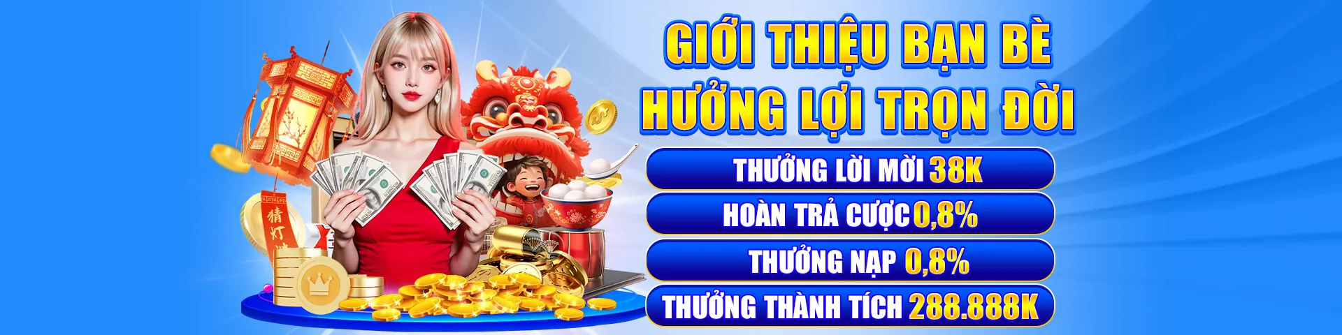 Banner khuyến mãi độc quyền lu388 app